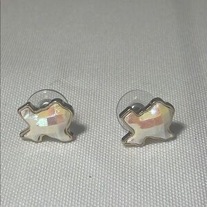 Iridescent Turtle Stud Earrings